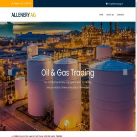 Скриншот главной страницы сайта allenergyag.ch