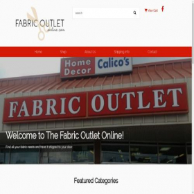Скриншот главной страницы сайта alleyfabrics.com
