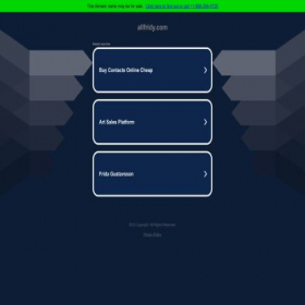 Скриншот главной страницы сайта allfridy.com