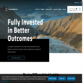 Скриншот главной страницы сайта alliancebernstein.com