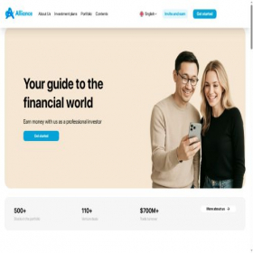 Скриншот главной страницы сайта allianceventures.ru