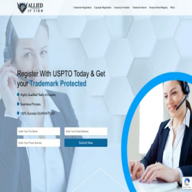 Скриншот главной страницы сайта alliedipfirm.com