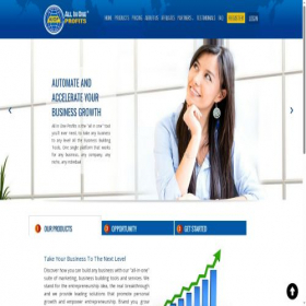 Скриншот главной страницы сайта allinoneprofits.com