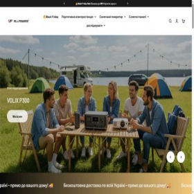 Скриншот главной страницы сайта allpowers-ua.com