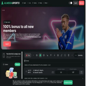 Скриншот главной страницы сайта almeidasports.com