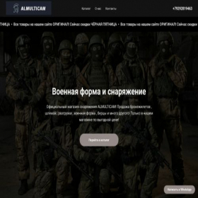 Скриншот главной страницы сайта almulticam.ru