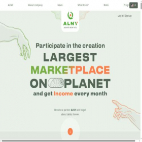 Скриншот главной страницы сайта alny.ge