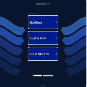 Скриншот главной страницы сайта alpari-forex.cc