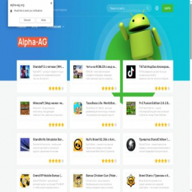 Скриншот главной страницы сайта alpha-ag.org