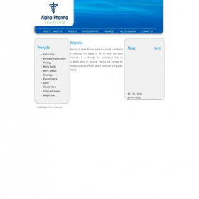 Скриншот главной страницы сайта alpha-pharma.com