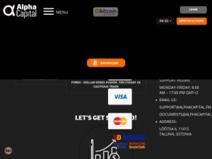 Скриншот главной страницы сайта alphacapital.fm