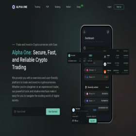 Скриншот главной страницы сайта alphaoneexchange.com