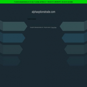 Скриншот главной страницы сайта alphaoptionstrade.com
