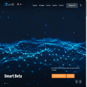 Скриншот главной страницы сайта alphatek-advisors.com