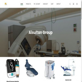 Скриншот главной страницы сайта alsultangroup.online