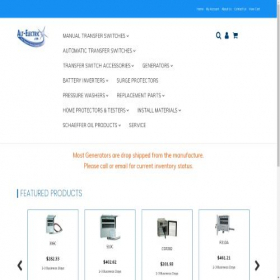 Скриншот главной страницы сайта alt-electric.com