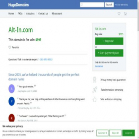 Скриншот главной страницы сайта alt-in.com