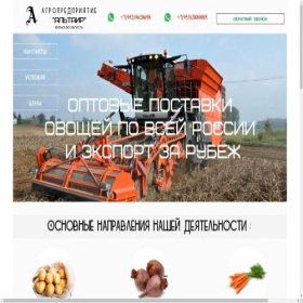 Скриншот главной страницы сайта altair-ovosch.ru