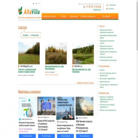 Скриншот главной страницы сайта altavilla.ru