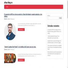 Скриншот главной страницы сайта altay-blog.ru
