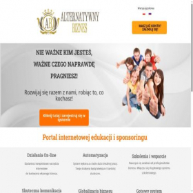 Скриншот главной страницы сайта alternatywny.biz