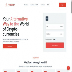 Скриншот главной страницы сайта alteway.com