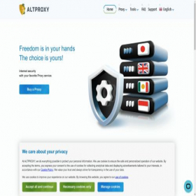 Скриншот главной страницы сайта altproxy.com