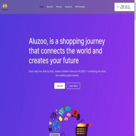 Скриншот главной страницы сайта aluzoo.net
