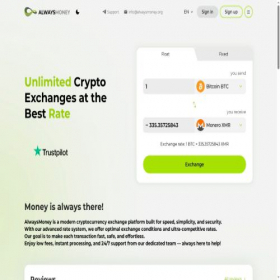 Скриншот главной страницы сайта alwaysmoney.org