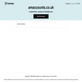 Скриншот главной страницы сайта amaccounts.co.uk