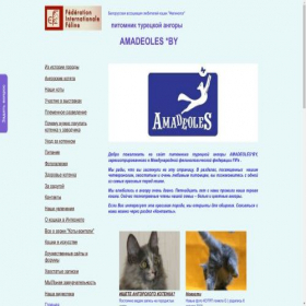 Скриншот главной страницы сайта amadeoles.ru