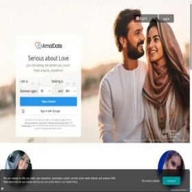 Скриншот главной страницы сайта amaldate.com