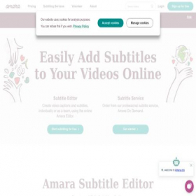 Скриншот главной страницы сайта amara.org