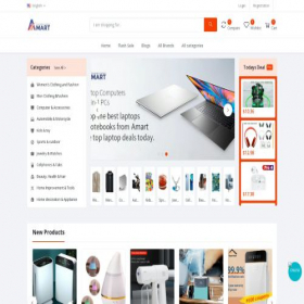 Скриншот главной страницы сайта amartmall.net