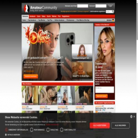 Скриншот главной страницы сайта amateurcommunity.com