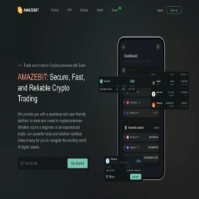 Скриншот главной страницы сайта amazebit.io