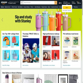 Скриншот главной страницы сайта amazonro.com