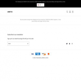 Скриншот главной страницы сайта ambitio.online