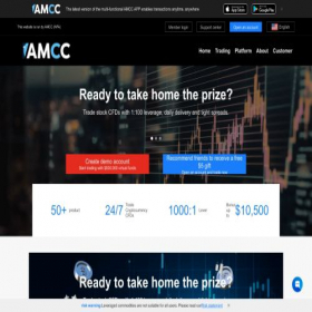 Скриншот главной страницы сайта amcc-x.com