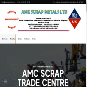 Скриншот главной страницы сайта amcscrapmetals.com