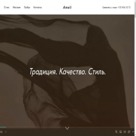 Скриншот главной страницы сайта ame1i.tilda.ws