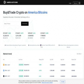 Скриншот главной страницы сайта americabitcoins.us