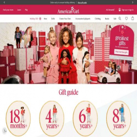 Скриншот главной страницы сайта americangirl.com