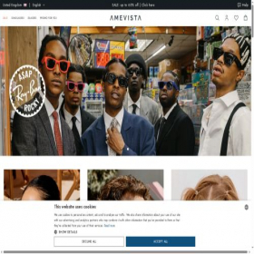 Скриншот главной страницы сайта amevista.com