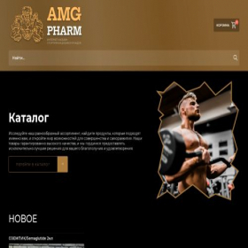 Скриншот главной страницы сайта amg-pharm.ru