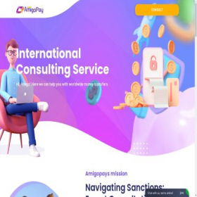 Скриншот главной страницы сайта amigopays.com