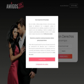 Скриншот главной страницы сайта amigosconderechos.com