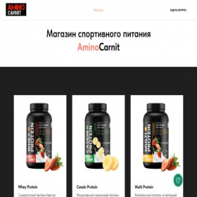 Скриншот главной страницы сайта aminocarnit.ru