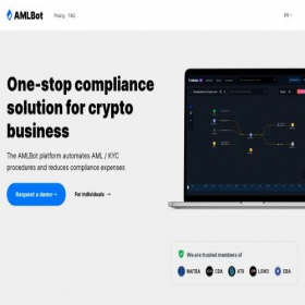 Скриншот главной страницы сайта aml-checkbot.com
