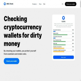 Скриншот главной страницы сайта amlscorechecker.com